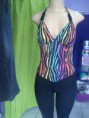 Blusa Estampada colorida ( Frente )